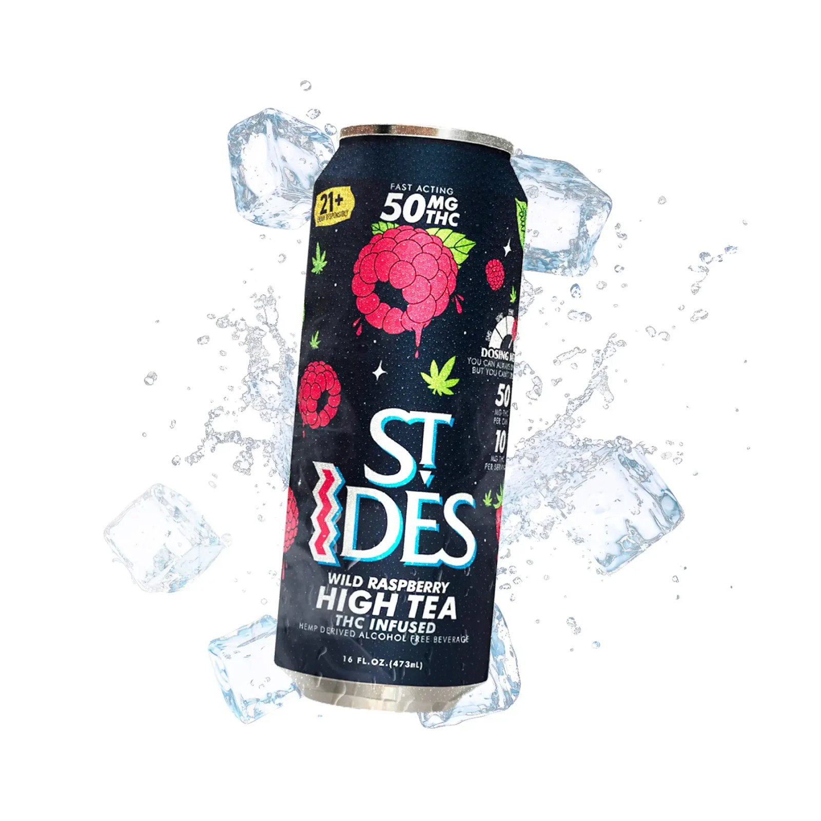 St IDES High TEA Wild Raspberry 50Mg THC - High TEA