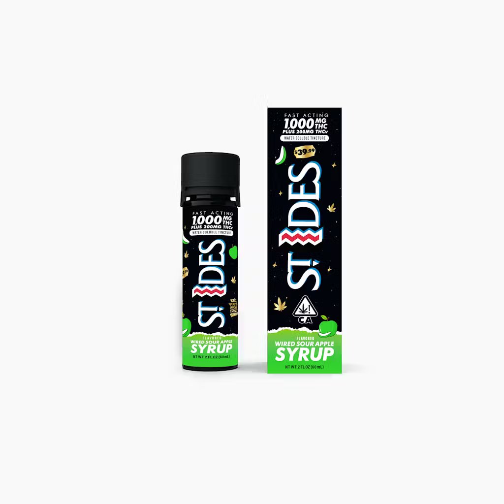 St Ides Syrup Wired Apple | 2oz Tincture 1000MG + 200MG THCv - 1000mg Syrup